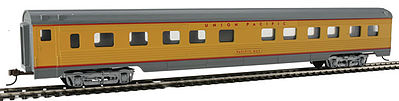 Con-Cor 79112 HO Scale 85' Streamlined 10/6 Sleeper - Assembled w/McHenry Couplers -- Union Pacific (yellow/gray)