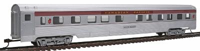 Con-Cor 799 HO Scale 85' Streamline Corrugated 10-6 Sleeper -- Canadian Pacific w/"Beaver" Logo (silver)