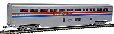 Con-Cor 822 HO Scale 85' Streamlined Superliner Amtrak Phase III -- Coach/Baggage