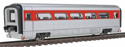 Con-Cor 8801 HO Scale AeroTrain Add-on Coach -- G.M. Demonstrator Color Scheme
