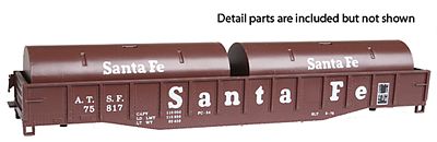 Con-Cor 9051 HO Scale 54' Coil Car -- Santa Fe