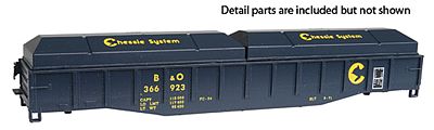 Con-Cor 9053 HO Scale 54' Coil Car -- Chessie System