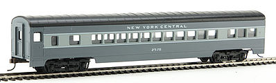 Con-Cor 913 HO Scale 72' Smooth-Side Coach - Ready to Run -- New York Central (Two-Tone Gray)