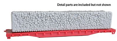 Con-Cor 9200 HO Scale 54' Pulpwood Flat Car -- Undecorated