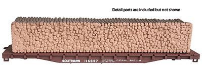 Con-Cor 9205 HO Scale 54' Flat/pulp load SOU