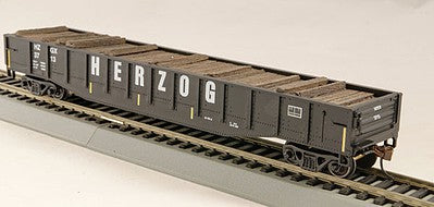 Con-Cor 92121 HO Scale Gondola w/Tie Load - Ready to Run -- Herzog #1