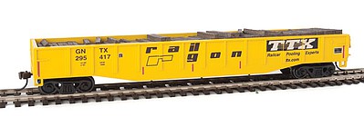 Con-Cor 92132 HO Scale Gondola w/Tie Load - Ready to Run -- TTX #2