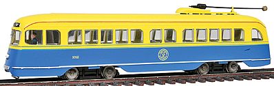 Con-Cor 93006 HO Scale President's Conference Committee (PCC) Streetcar - Standard DC -- San Francisco Muni (Magic Carpet Scheme) w/Next Car Light
