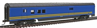 Con-Cor 932 HO Scale 72' Smooth-Side Railway Post Office - Ready to Run -- VIA Rail