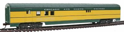 Con-Cor 936 HO Scale 72' Smooth-Side Railway Post Office - Ready to Run -- Chicago & North Western