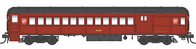 Con-Cor 94087 HO Scale P54 Heavyweight Combine - Ready to Run -- Pennsylvania Railroad #4705 (Tuscan, black, Keystone Logo)
