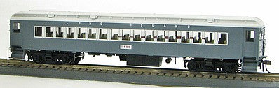 Con-Cor 94102 HO Scale P54 Heavyweight Coach - Ready to Run -- Long Island #149 (1949-1950s, Tichy Gray, white)