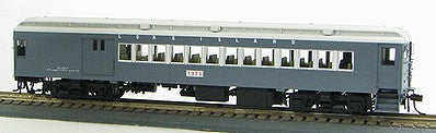 Con-Cor 94105 HO Scale P54 Heavyweight Combine - Ready to Run -- Long Island #613 (1949-1950s, Tichy Gray, white)