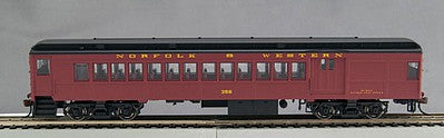 Con-Cor 94112 HO Scale P54 Heavyweight Combine - Ready to Run -- Norfolk & Western #352 (Tuscan, black)