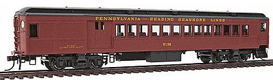 Con-Cor 94115 HO Scale P54 Heavyweight Combine - Ready to Run -- Pennsylvania-Reading Seashore Lines #5121 (Tuscan, black)
