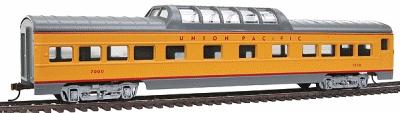 Con-Cor 941 HO Scale 72' Smooth-Side Dome - Ready to Run -- Union Pacific (yellow, gray roof, red lettering)