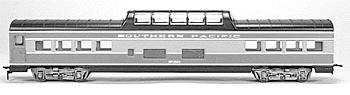 Con-Cor 958 HO Scale 72' Smooth-Side Dome - Ready to Run -- Southern Pacific "San Joaquin" (red, silver)