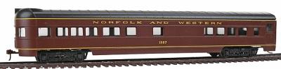 Con-Cor 967 HO Scale 72' Smooth-Side Observation - Ready to Run -- Norfolk & Western