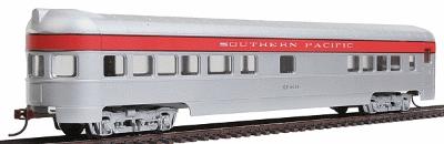 Con-Cor 978 HO Scale 72' Smooth-Side Observation - Ready to Run -- Southern Pacific "San Joaquin" (red, silver)