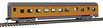 Con-Cor 989 HO Scale 72' Smooth-Side Sleeper - Ready to Run -- Milwaukee Road