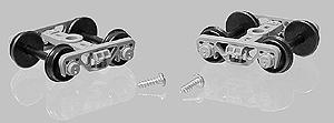 Con-Cor 99200 HO Scale Barber "S-2" Roller-Bearing Trucks -- 33" Delrin(R) Wheels