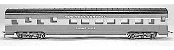 Con-Cor 993 HO Scale 72' Smooth-Side Sleeper - Ready to Run -- New York Central (Two-Tone Gray)