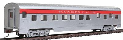 Con-Cor 998 HO Scale 72' Smooth-Side Sleeper - Ready to Run -- Southern Pacific "San Joaquin" (red, silver)