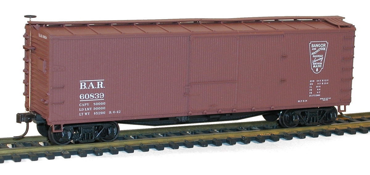 Accurail 4644 40' Ds Wood Boxcar Bar