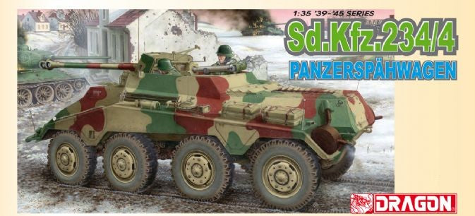 Dragon Models 6221 1/35 SdKfz 234/4 PzSpahWg Armored Vehicle (Re-Issue)