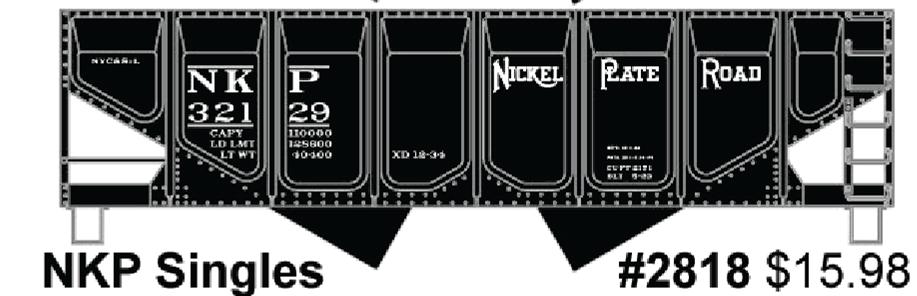 Accurail 2818 Ho Twin Hopper Nkp