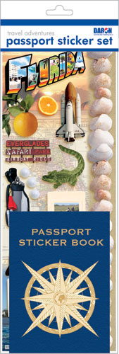 Daron Passport Sticker Sets PP59122 Passport Sticker Set-Florida #1 (**)