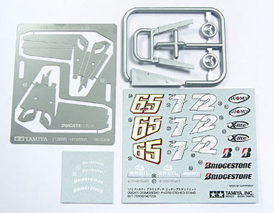 Tamiya 12606 1/12 Ducati Desmosedici Motorcycle Photo-Etched Detail Set w/Decals