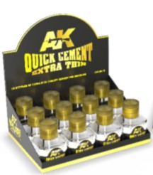 AK Interactive 12010 Quick Cement Extra Thin 40ml Bottles Display (12/Bx)
