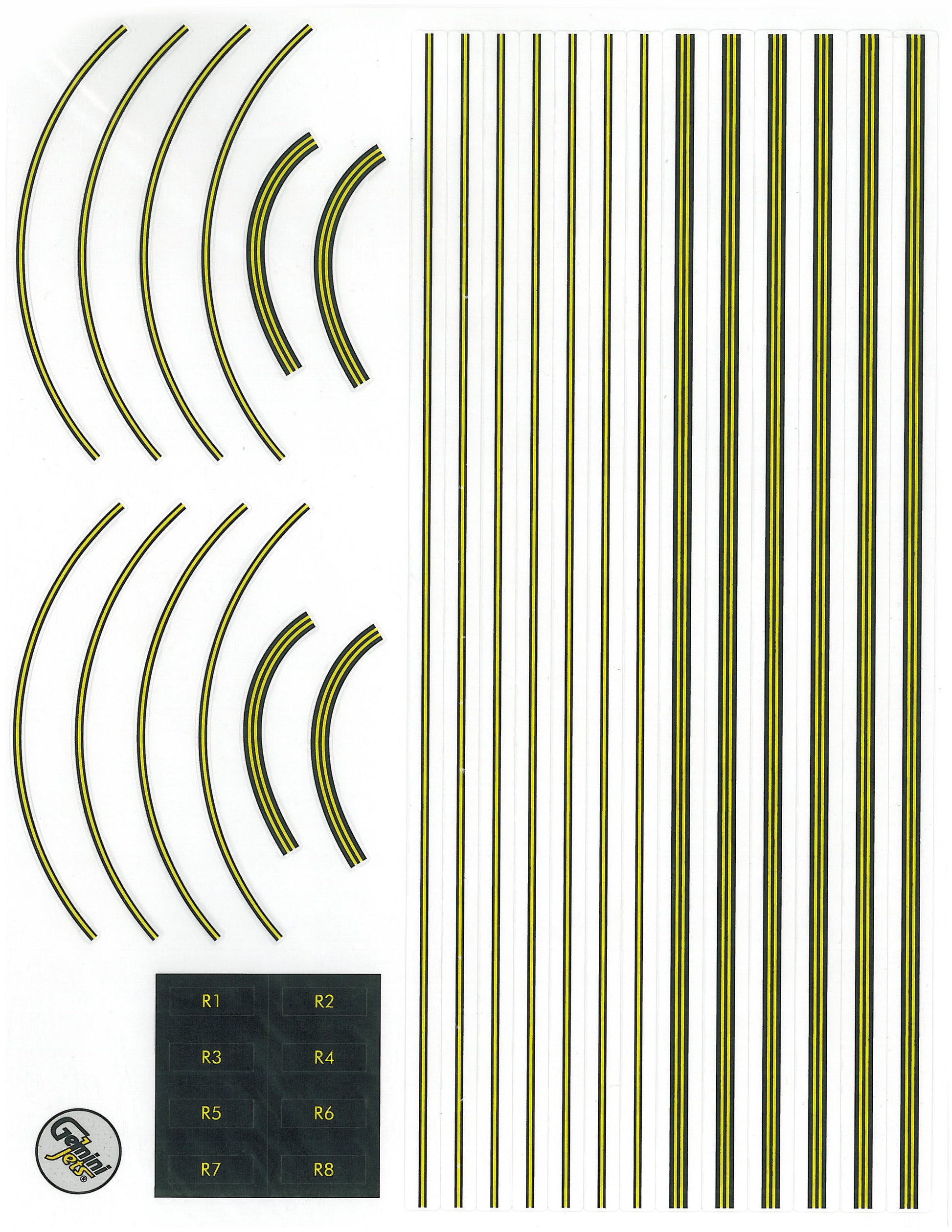 Gemini Jets 1/400 GJAPS007 Gemini Graphic Decal Sheet For 1/400 Airport Matt Sets