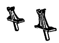Custom Finishing 184 HO Scale Queen Posts -- Flush Type