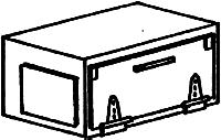 Custom Finishing 304 HO Scale Passenger Car Parts -- 50" Single Door Battery Box