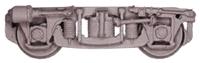 Custom Finishing 310 HO Scale 41-BNO Truck Kit -- NWSL Wheels/Roller Bearings