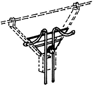 Custom Finishing 347 HO Scale End Platform Railing Mounting for MU Hoses (1 Pair) -- For Alco RS-2 Diesels