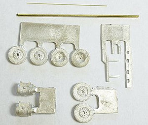 Custom Finishing 5003 HO Scale Truck w/Single Rear Axle Running Gear - Kit -- Single Rear Axle