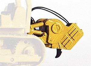 Custom Finishing 7273 HO Scale Tracked Crawler Accessories (Unpainted Metal Kit - fits #7070 Sold Separately) -- Rear Mount Impact Ripper - Single Tooth