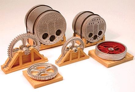 Chooch Enterprises 7281 All Scale Cast Resin Freight Car Load -- 80-Ton Steam Boiler 1" & 1-1/4" 2.5 & 3.1cm