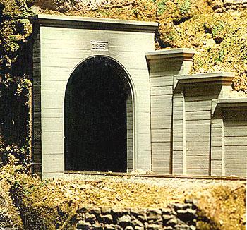 Chooch Enterprises 8320 HO Scale Single-Track Concrete Tunnel Portal -- 4-1/2 x 4-13/32" 11.4 x 8.7cm