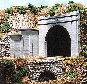 Chooch Enterprises 8330 HO Scale Double-Track Concrete Tunnel Portal -- 6-5/8 x 5-1/4" 16.8 x 13.3cm