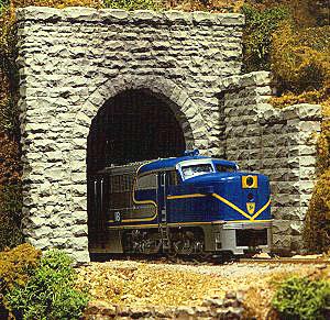 Chooch Enterprises 8360 HO Scale Single-Track Random Stone Tunnel Portal -- 5 x 4-3/4" 12.7 x 12.1cm