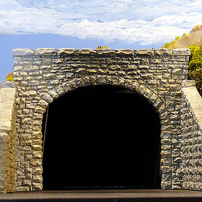 Chooch Enterprises 8370 HO Scale Double-Track Random Stone Tunnel Portal -- 6-1/2 x 5-1/4" 16.5 x 13.3cm