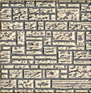 Chooch Enterprises 8526 HO Scale Flexible Block Wall Sheet -- Medium for HO Scale