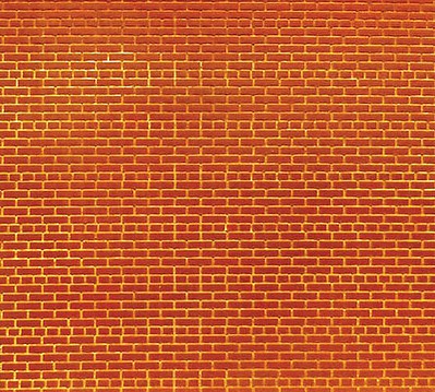 Chooch Enterprises 8620 All Scale Flexible Brick Wall Sheet 2-Pack -- Small for HO & N Scales 3-3/4 x 12" 9.5 x 30.5cm