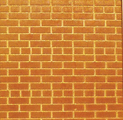 Chooch Enterprises 8624 All Scale Flexible Brick Wall Sheet 2-Pack -- Large for HO, S & O Scales - 3-3/4 x 12" 9.5 x 30.5cm