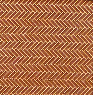 Chooch Enterprises 8662 All Scale Flexible Herringbone Brick Sheet -- Medium for HO Scale: 3/32" Brick, 3-3/4 x 12" 9.5 x 30.5cm