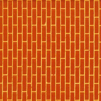 Chooch Enterprises 8670 All Scale Flexible Brick Pavers Sheet -- Large for HO, S & O Scales 3-3/4 x 12" 9.5 x 30.5cm